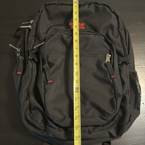 Jansport Black Backpack with Red Accents - Picture 2 of 9